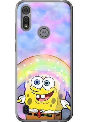 Чехол на motorola e6i спанч боб