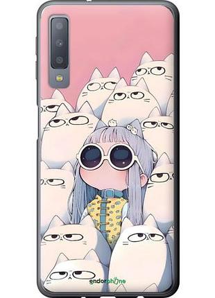 Чохол на samsung galaxy a7 (2018) a750f малятко з котами