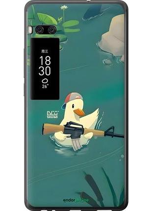 Чехол на meizu pro 7 plus уточка с автоматом мейзу про 7 плюс