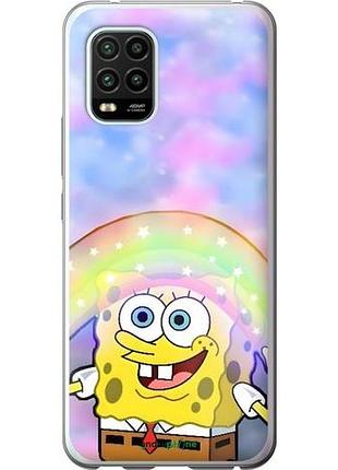 Чехол на xiaomi mi 10 lite спанч боб, sponge bob сяоми ми 10 лайт