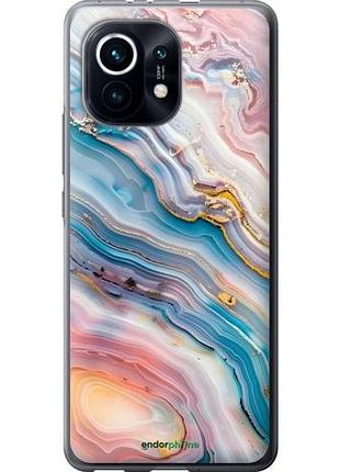 Чехол на xiaomi mi 11 мрамор красивый сяоми ми 11