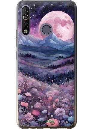 Чехол на tecno camon 12 air cc6 ночь луна арт текно камон 12 аир сс6