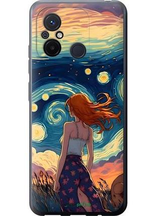 Чохол на xiaomi redmi 12c дівчина арт