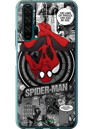 Чехол на huawei honor 20 pro человек паук, spiderman хуавей хонор 20 про
