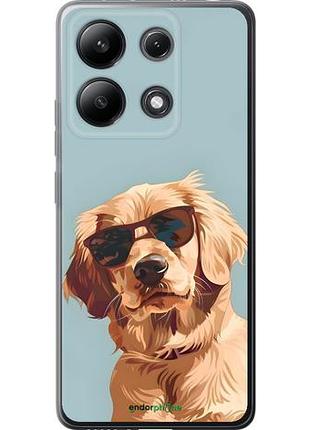 Чехол на xiaomi redmi note 13 4g пес в очках сяоми редми ноут 13 4г