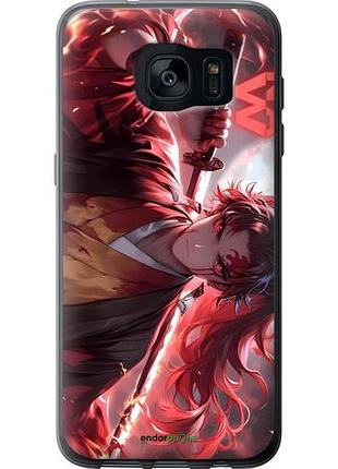 Чехол на samsung galaxy s7 edge g935f аниме самурай самсунг с7 эдж г935ф