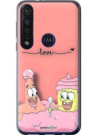Чохол на motorola g8 plus спанч боб