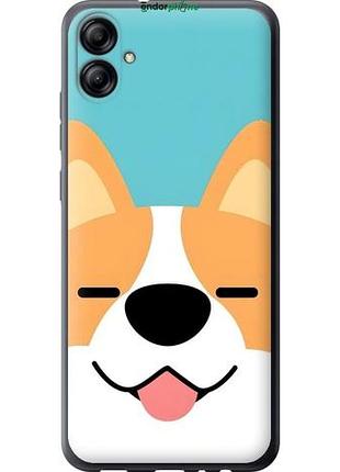 Чехол на samsung galaxy a04e a042f забавный корги самсунг а04e а042ф