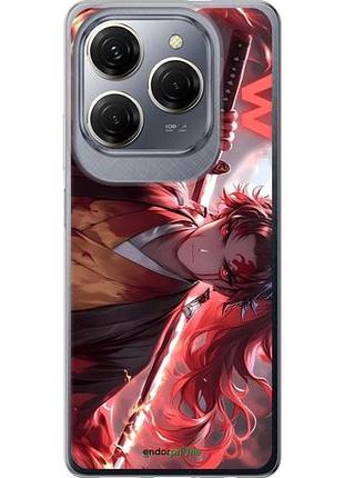 Чехол на tecno spark 20 pro аниме самурай текно спарк 20 про