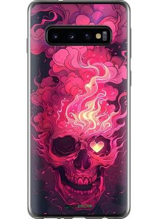Чохол на samsung galaxy s10 череп арт