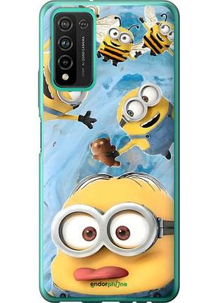 Чехол на huawei honor 10x lite миньоны хуавей хонор 10х лайт