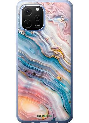Чехол на huawei nova y61 мрамор красивый хуавей нова у61