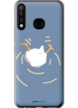 Чехол на tecno camon 12 cc7 смешная утка, гусь текно камон 12 сс7