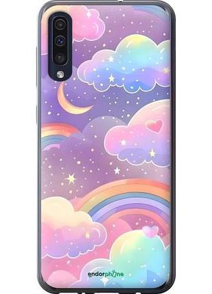 Чехол на samsung galaxy a30s a307f облака и радуга