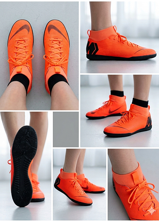 Кроссовки для футбола nike mercurialx superflyx 6 club ic junior
