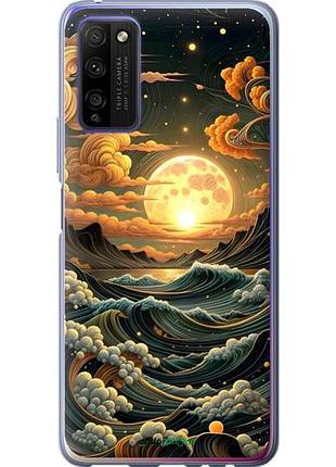 Чехол на huawei honor 30 lite арт волны