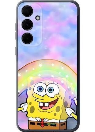 Чехол на samsung galaxy a35 спанч боб, sponge bob самсунг а35