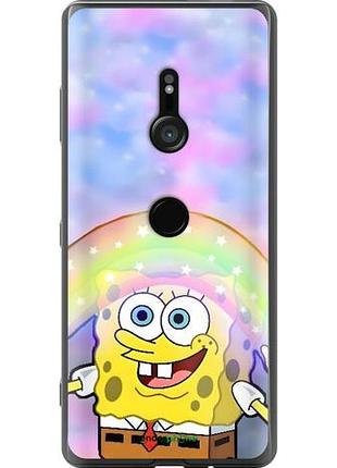 Чехол на sony xperia xz3 h9436 спанч боб, sponge bob сони эксперия хз3 х9436