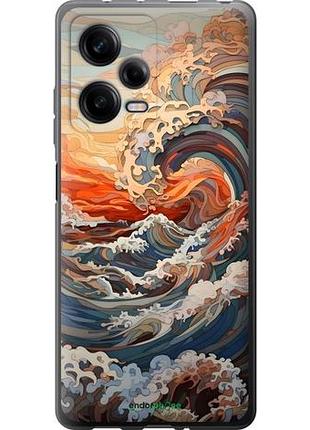 Чехол на xiaomi redmi note 12 pro 5g арт волны сяоми редми ноут 12 про 5г