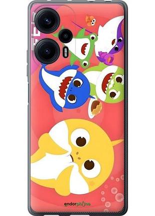 Чехол на xiaomi redmi note 12 turbo бейби шаркс сяоми редми ноут 12 тurbo