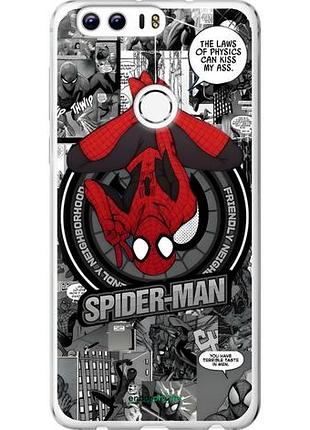 Чехол на huawei honor 8 человек паук, spiderman хуавей хонор 8