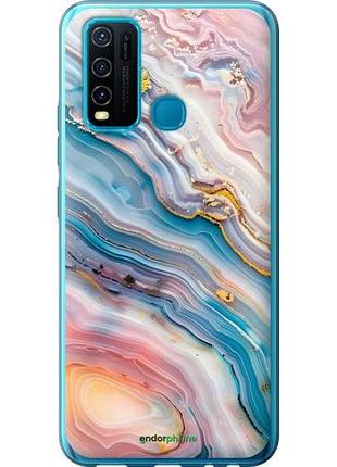 Чехол на vivo y30 мрамор красивый виво у30