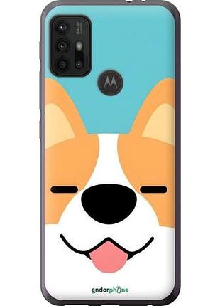 Чехол на motorola moto g30 корги