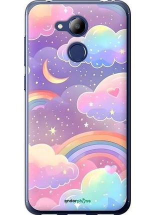 Чехол на huawei honor 6c pro облака и радуга хуавей хонор 6с про