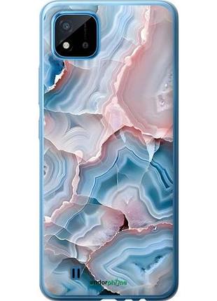Чехол на realme c11 2021 мрамор