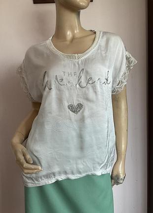 Італійська вільна бутікова блузка/ l/ brend new collection