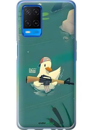 Чехол на oppo a54 уточка с автоматом оппо а54