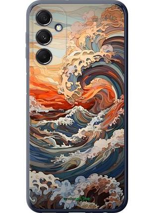Чехол на samsung galaxy m34 5g арт волны самсунг м34 5г