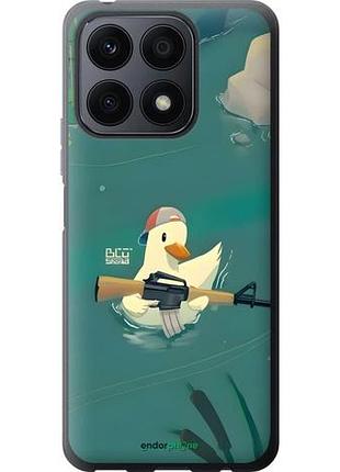 Чехол на huawei honor x8a уточка с автоматом