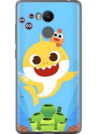 Чехол на xiaomi redmi 4 pro бейби шарк сяоми редми 4 про