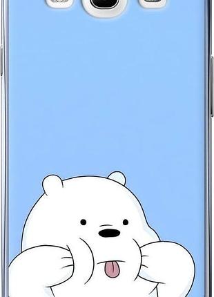 Чехол на samsung galaxy s3 duos i9300i милый мишка самсунг с3 дуос и9300и