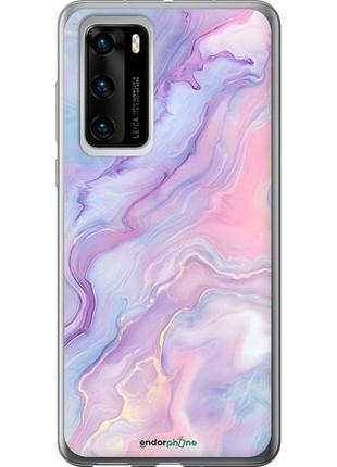 Чохол на huawei p40 ніжний мармур