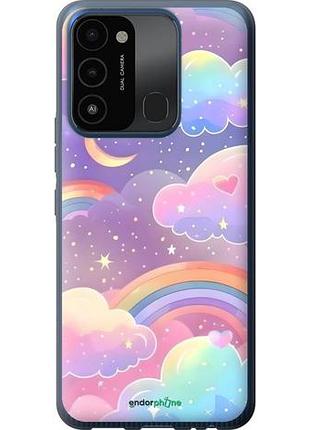 Чехол на tecno spark 8c kg5k облака и радуга текно спарк 8с кг5k