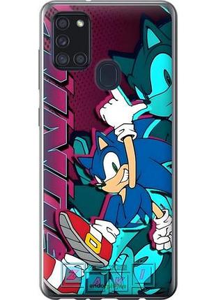 Чехол на samsung galaxy a21s a217f соник sonic самсунг а21с а217ф