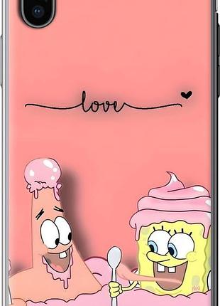 Чехол на iphone xs спанч боб, sponge bob айфон хс