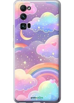 Чехол на huawei honor 30 pro облака и радуга хуавей хонор 30 про