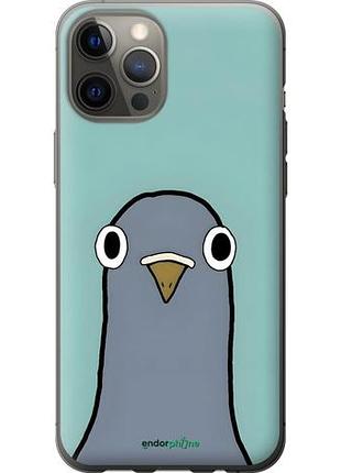 Чехол на iphone 12 pro max голубь айфон 12 про макс