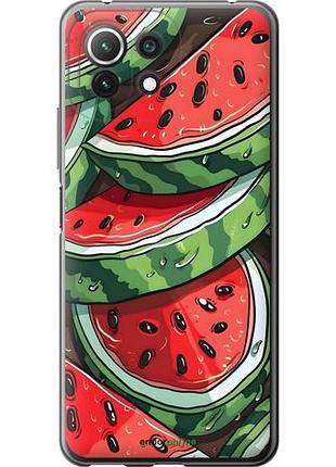 Чехол на xiaomi mi 11 lite арбуз сяоми ми 11 лайт