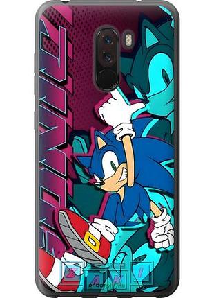 Чехол на xiaomi pocophone f1 соник sonic сяоми покоphone ф1