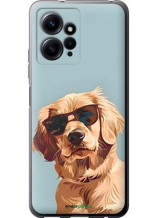 Чехол на xiaomi redmi note 12 4g пес в очках сяоми редми ноут 12 4г