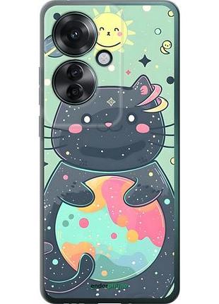 Чехол на oppo reno11 f милый котик оппо рено11 ф