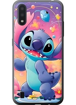 Чехол на samsung galaxy a01 a015f стич 2 самсунг а01 а015ф2