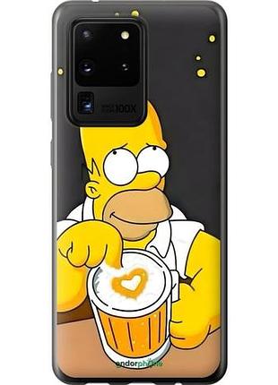 Чехол на samsung galaxy s20 ultra гомер пиво самсунг с20 ультра