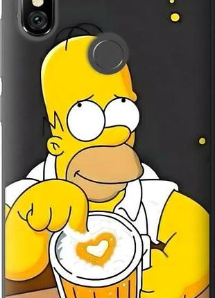 Чехол на xiaomi redmi note 6 pro гомер пиво сяоми редми ноут 6 про