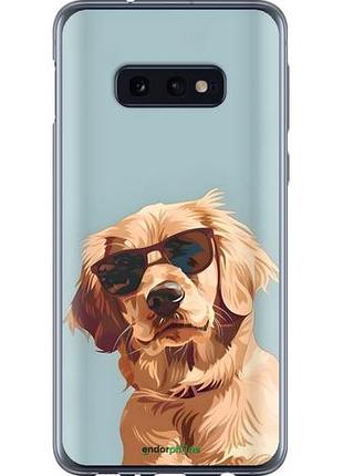 Чохол на samsung galaxy s10e пес в окулярах