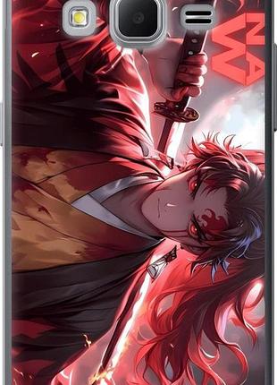 Чехол на samsung galaxy core prime g360h аниме самурай самсунг кор прайм г360х